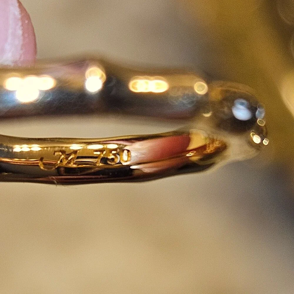 MONICA RICH KOSANN HAPPINESS SUN POESY STACKABLE 18K YELLOW GOLD RING 3